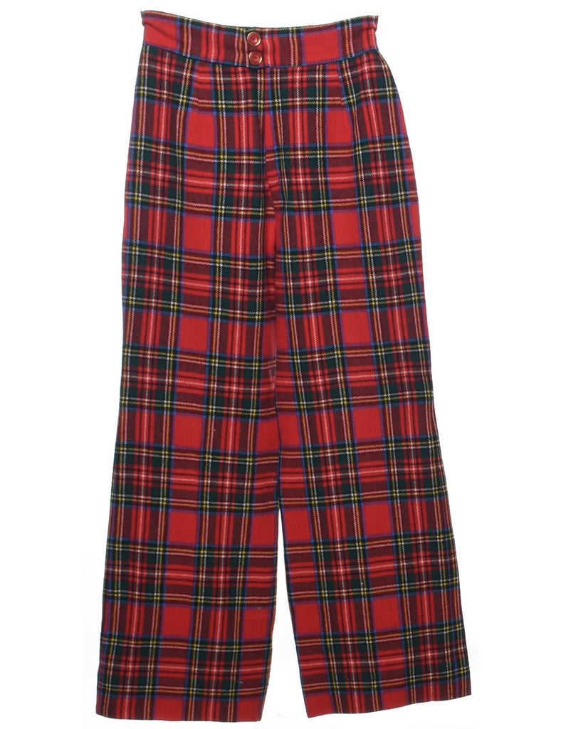 Checked Pattern Trousers - W27 L29