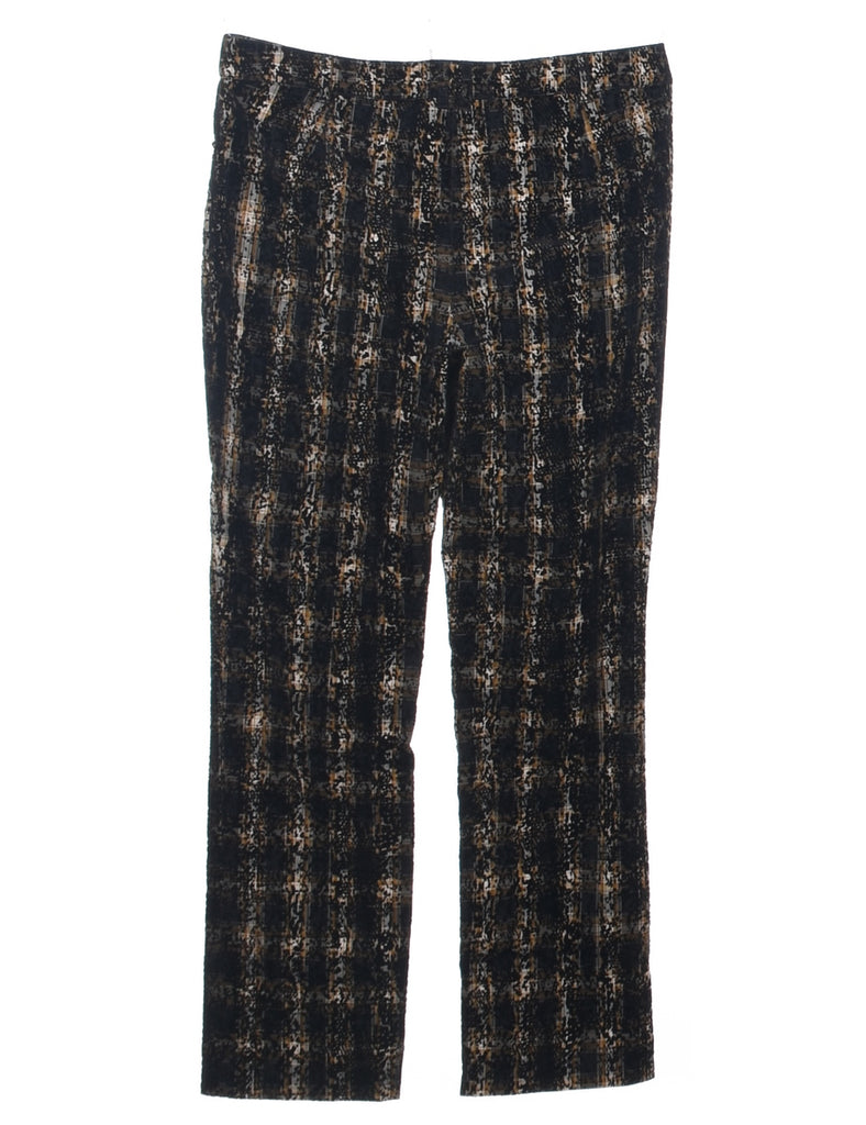 Checked Pattern Trousers - W34 L31