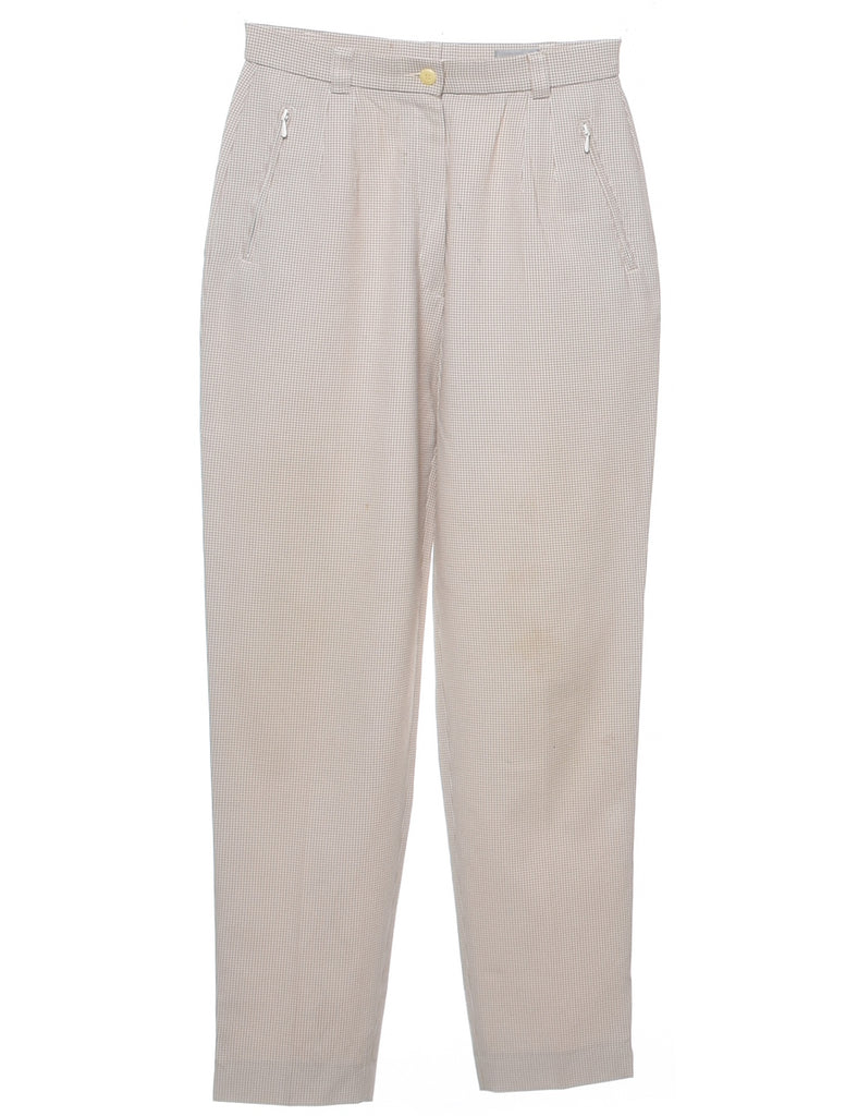 Checked Tapered Fit Trousers - W29 L31