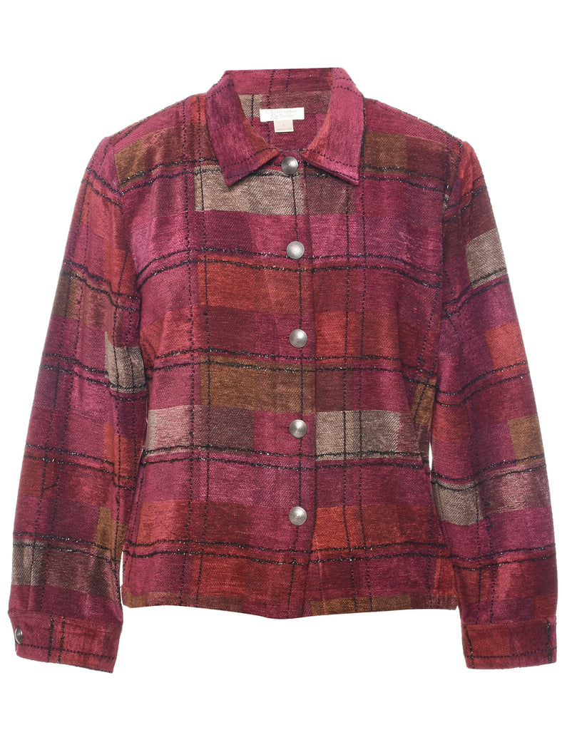 Checked Tapestry Jacket - L