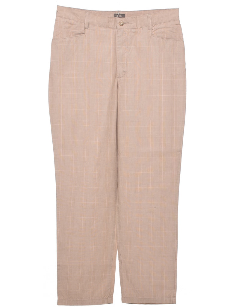 Checked Trousers - W33 L30