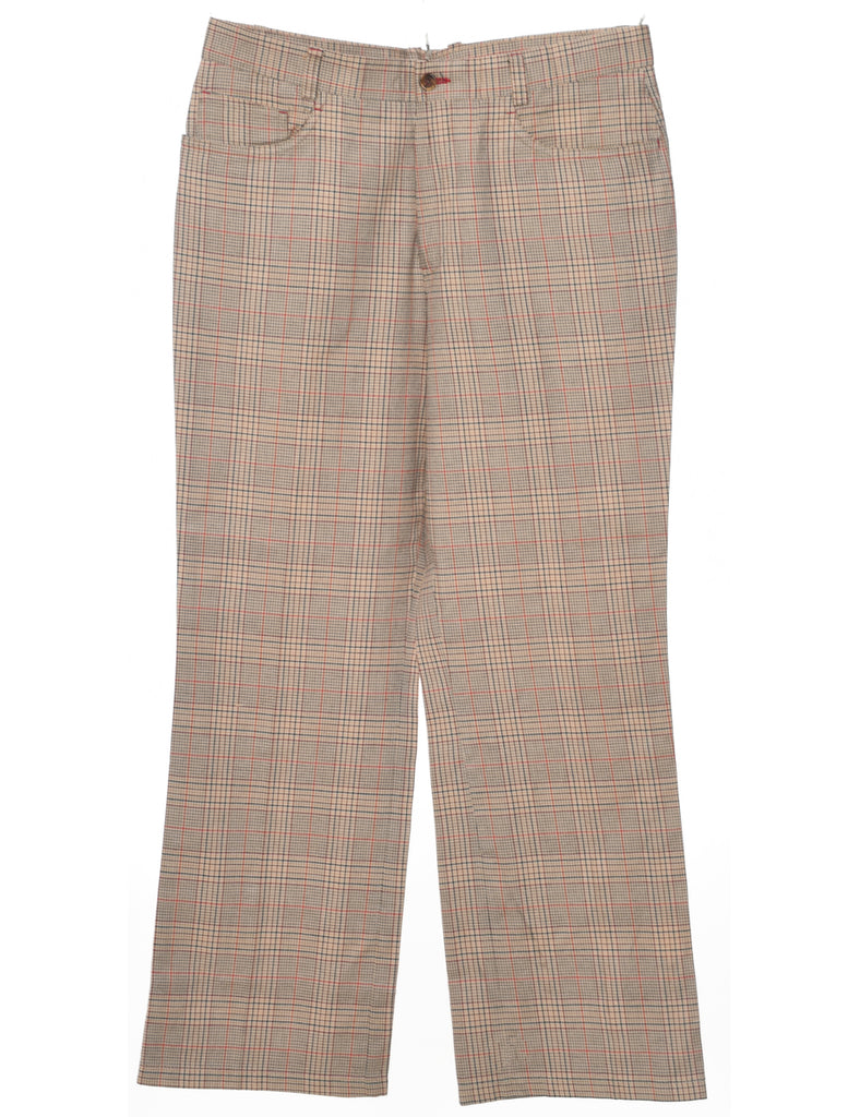 Checked Trousers - W34 L30