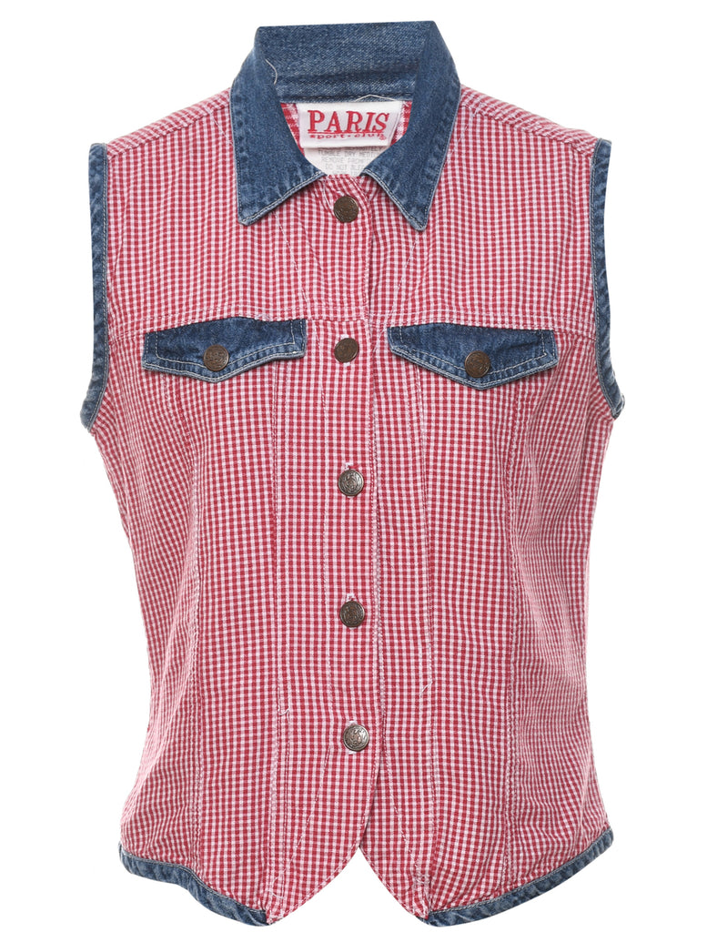 Checked Waistcoat - M