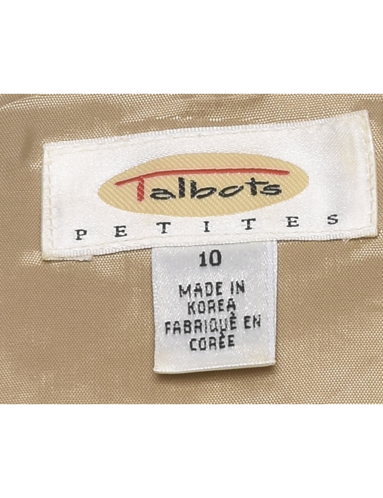 Classic Beige Lace Evening Jacket - M