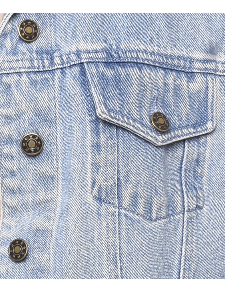 Classic Light Wash Denim Jacket - L