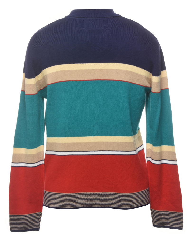 Colour Block Cardigan - M