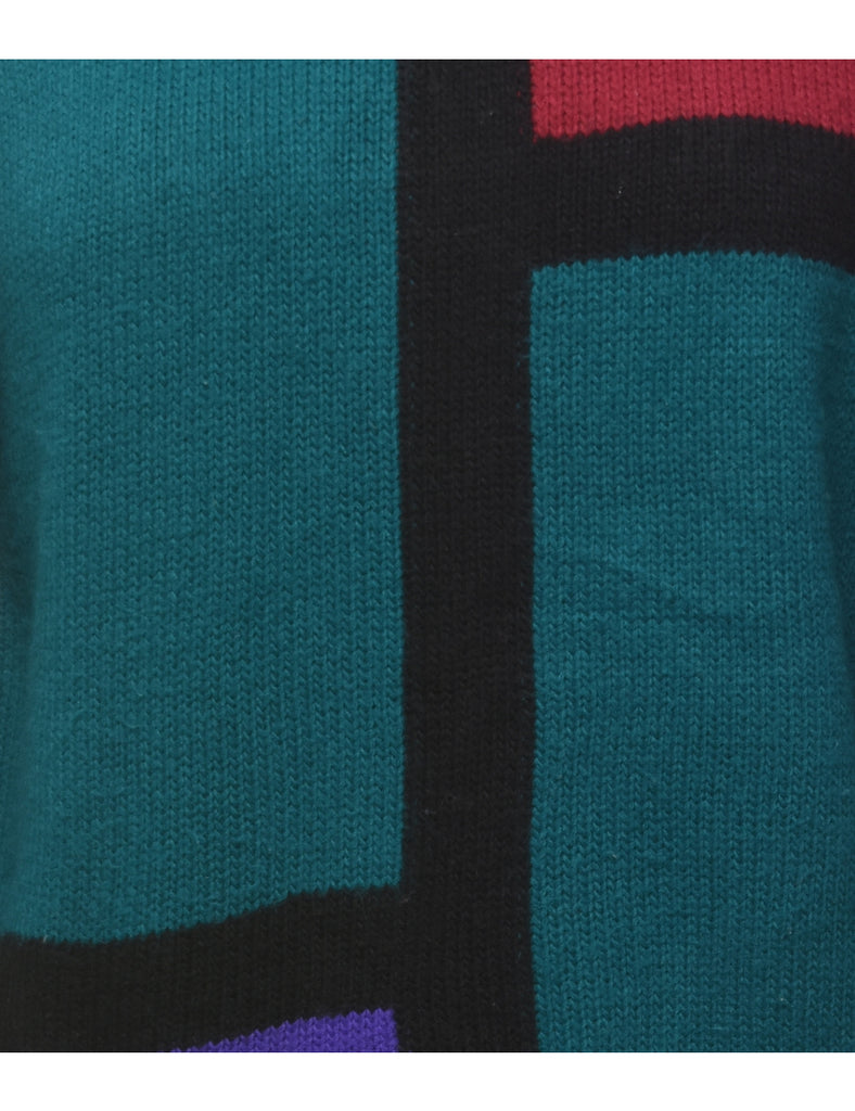 Colour Block Jumper - S