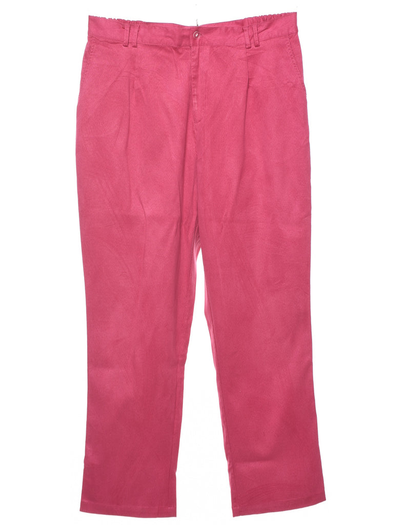 Corduroy Fabric Hot Pink Trousers - W34 L30