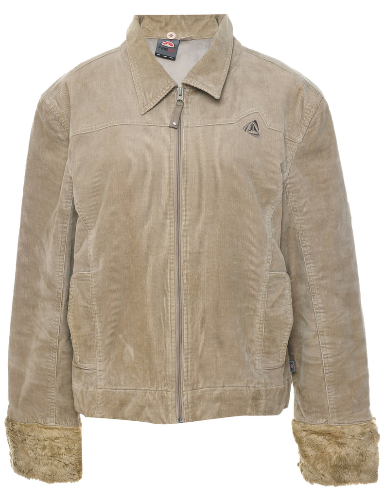 Corduroy Light Brown Jacket - L