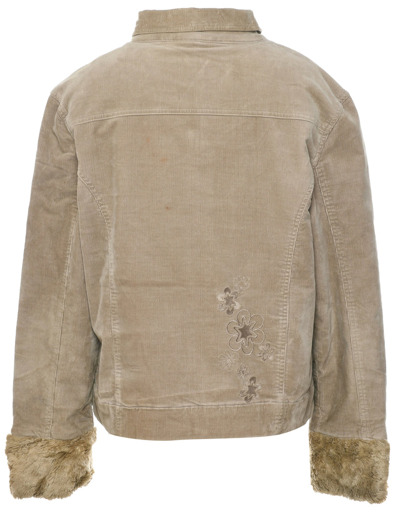 Corduroy Light Brown Jacket - L