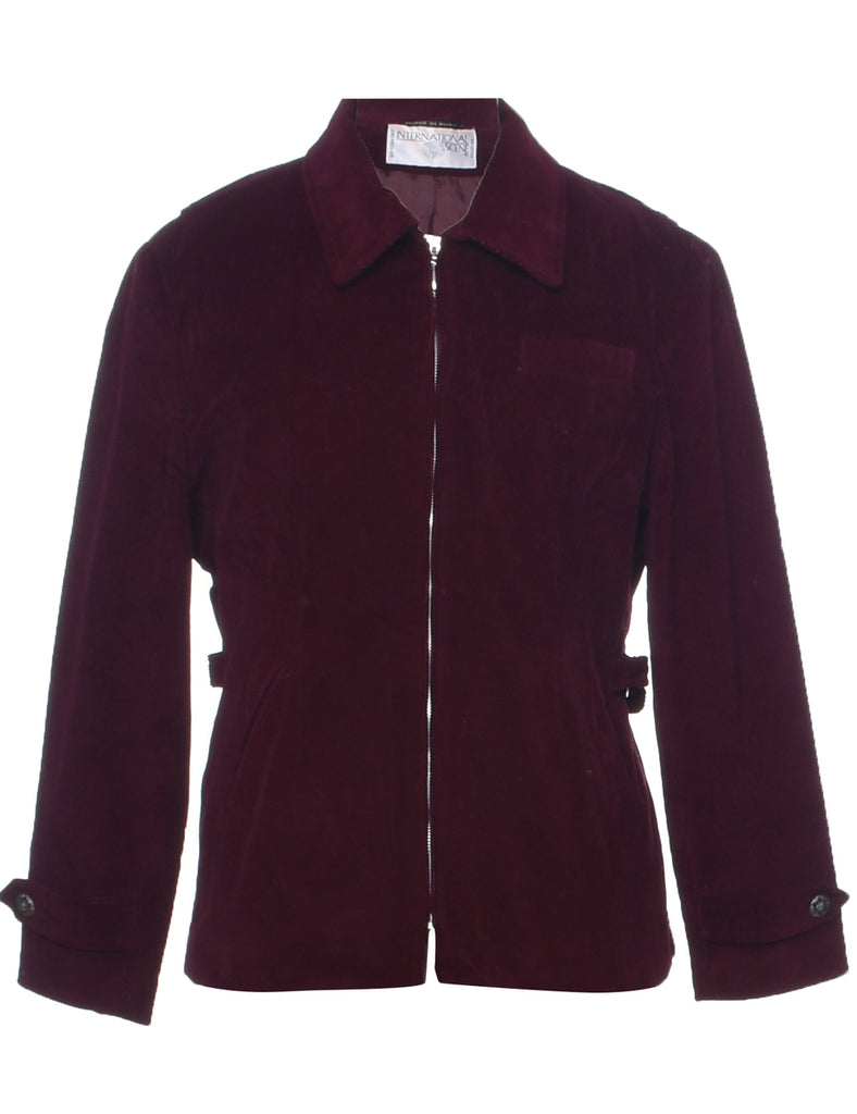 Corduroy Maroon Jacket - L