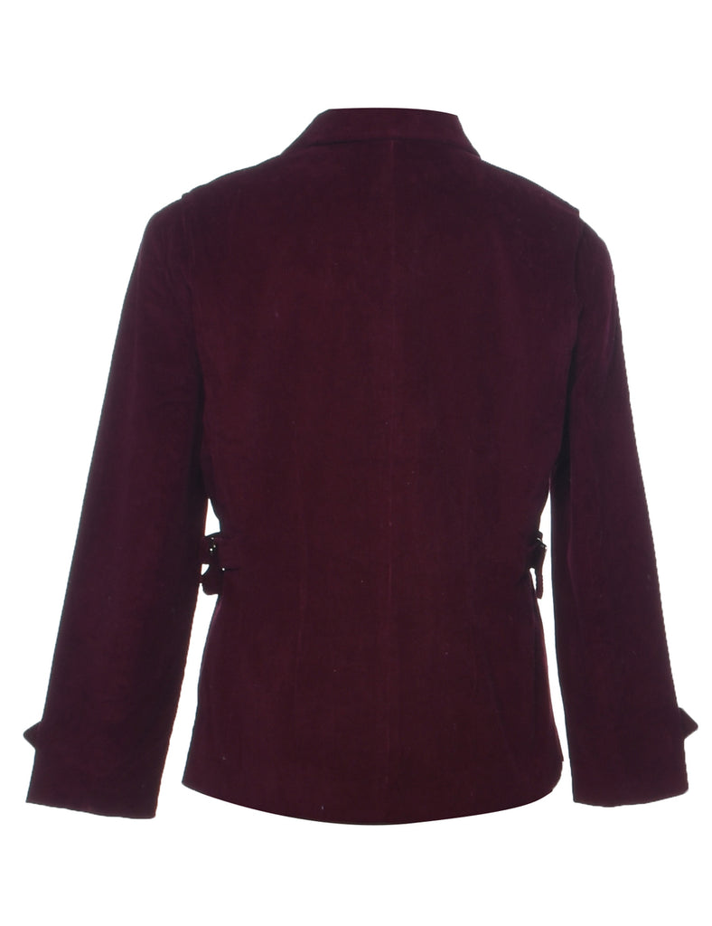 Corduroy Maroon Jacket - L