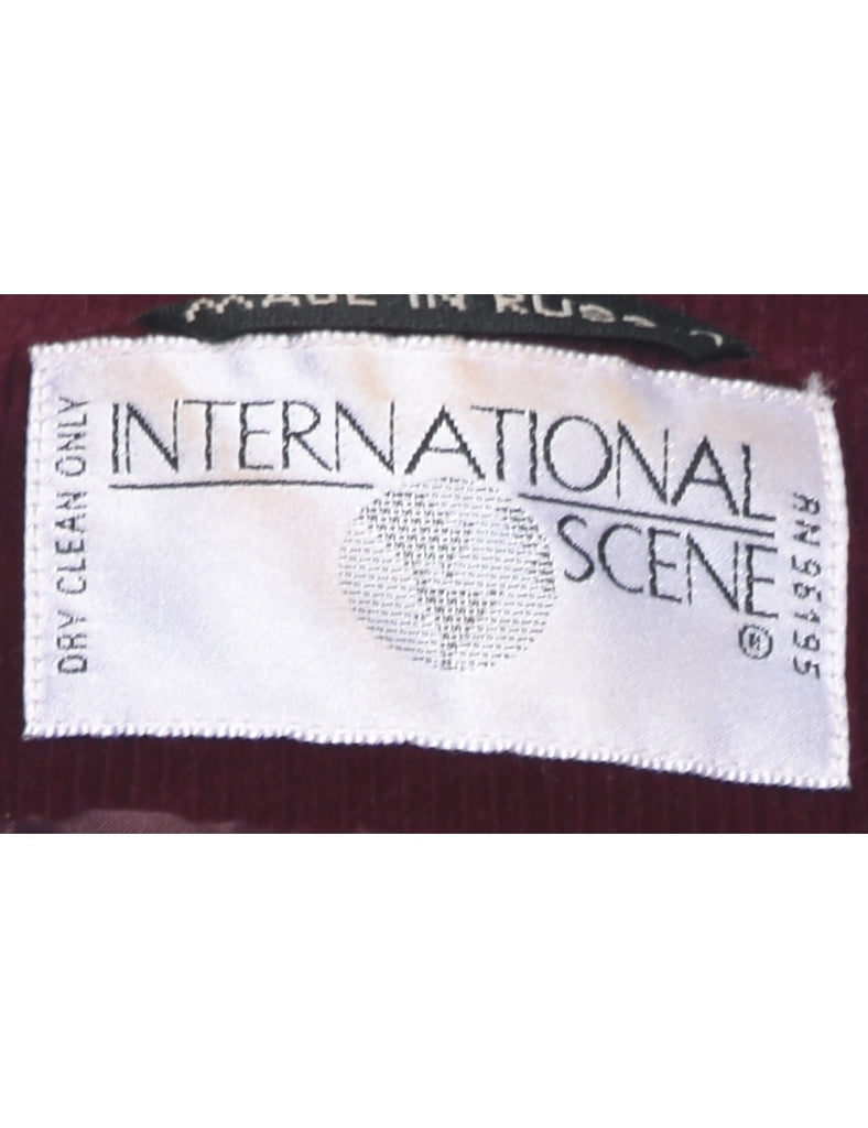 Corduroy Maroon Jacket - L