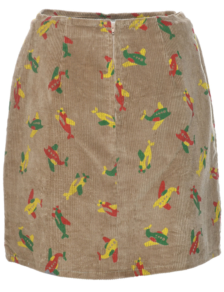 Corduroy Pencil Skirt - S