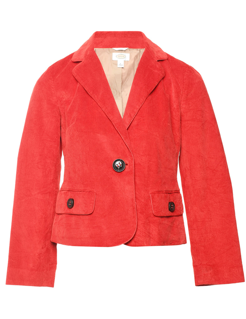 Corduroy Red Blazer - M