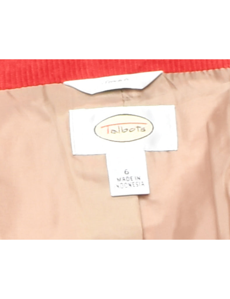 Corduroy Red Blazer - M
