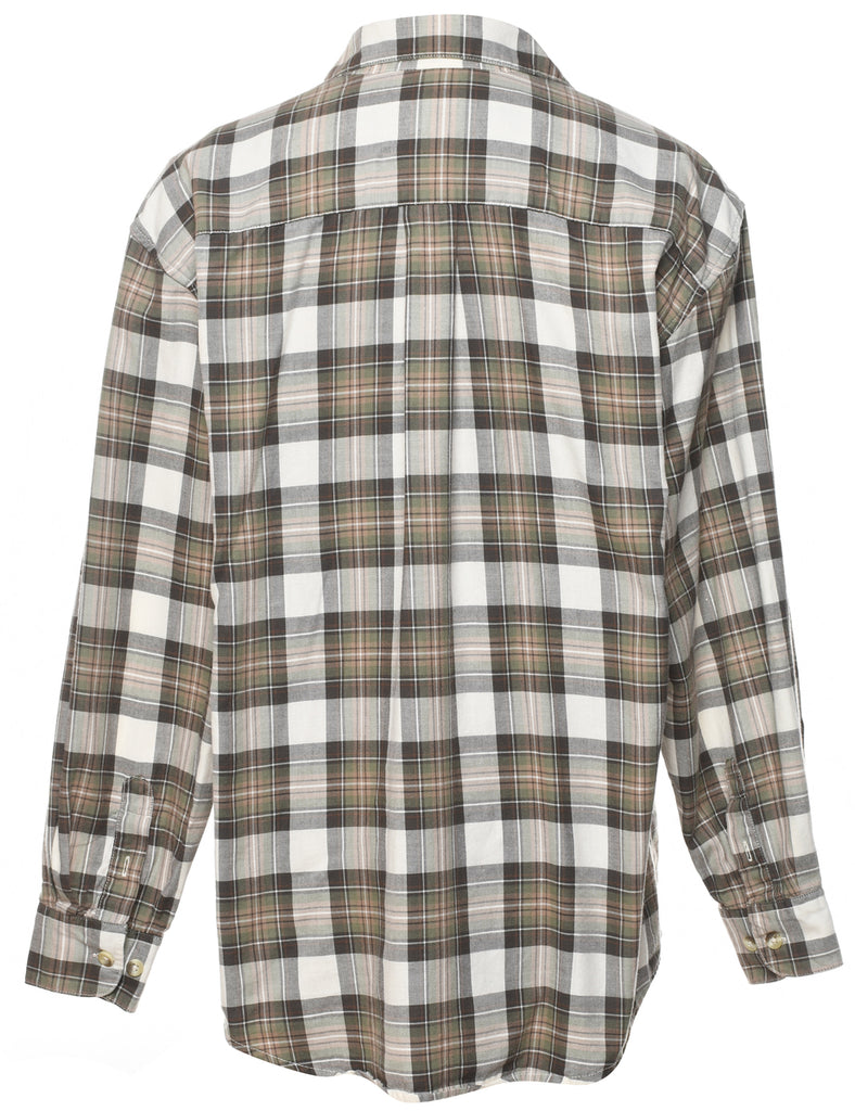 Cotton Checked Shirt - M