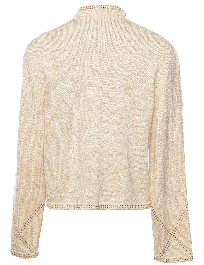 Cream Cardigan - M
