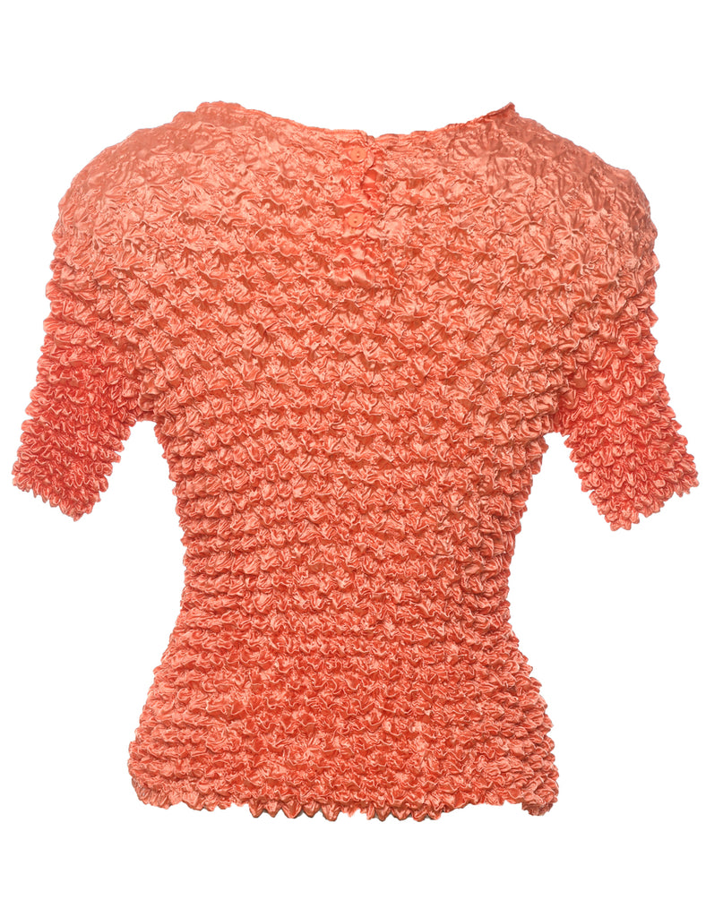 Crinkle Orange Top - S