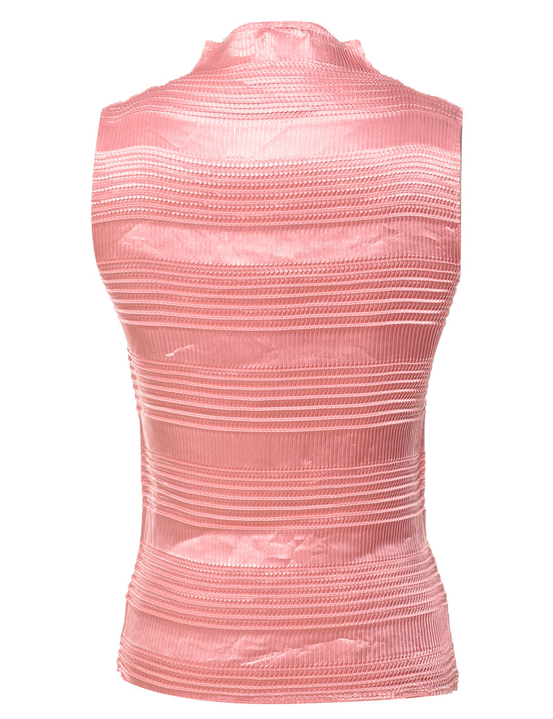 Crinkle Pale Pink Top - M