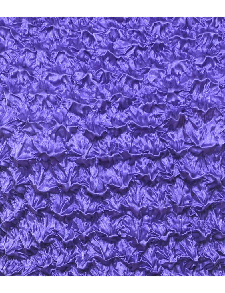 Crinkle Purple Top - S