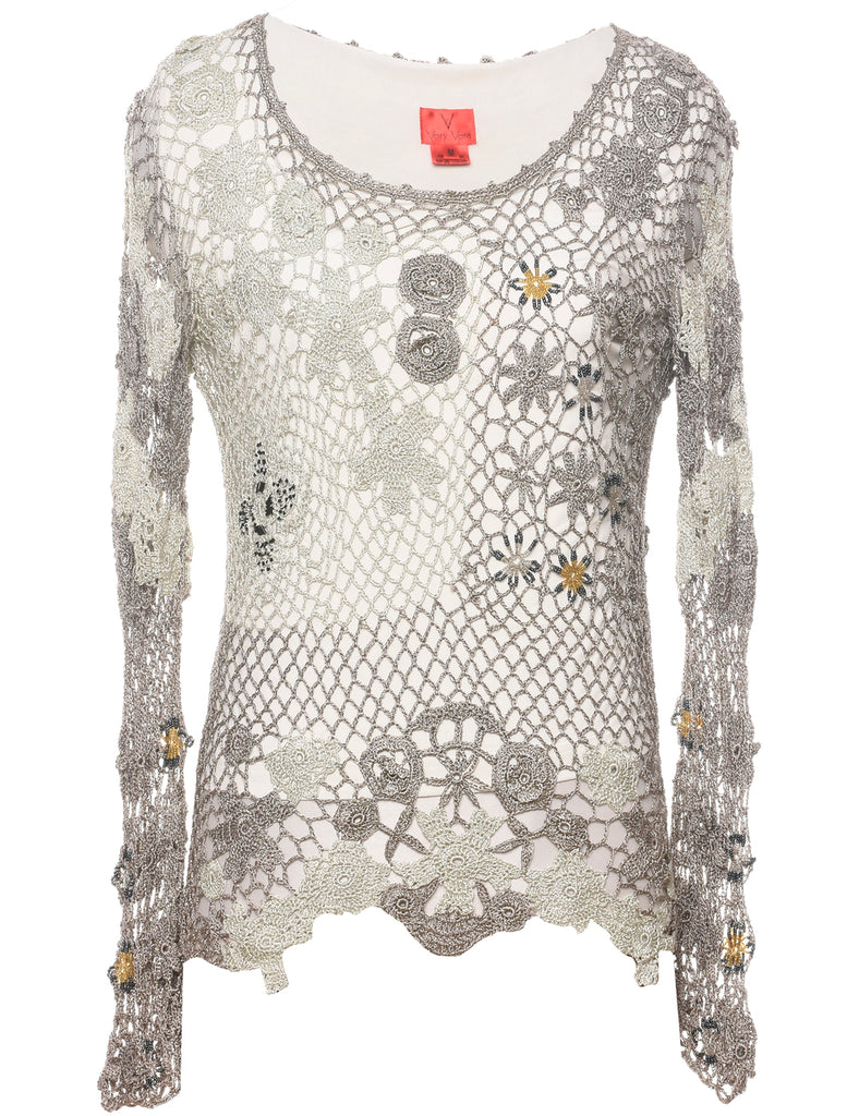 Crochet Y2K Jumper - M