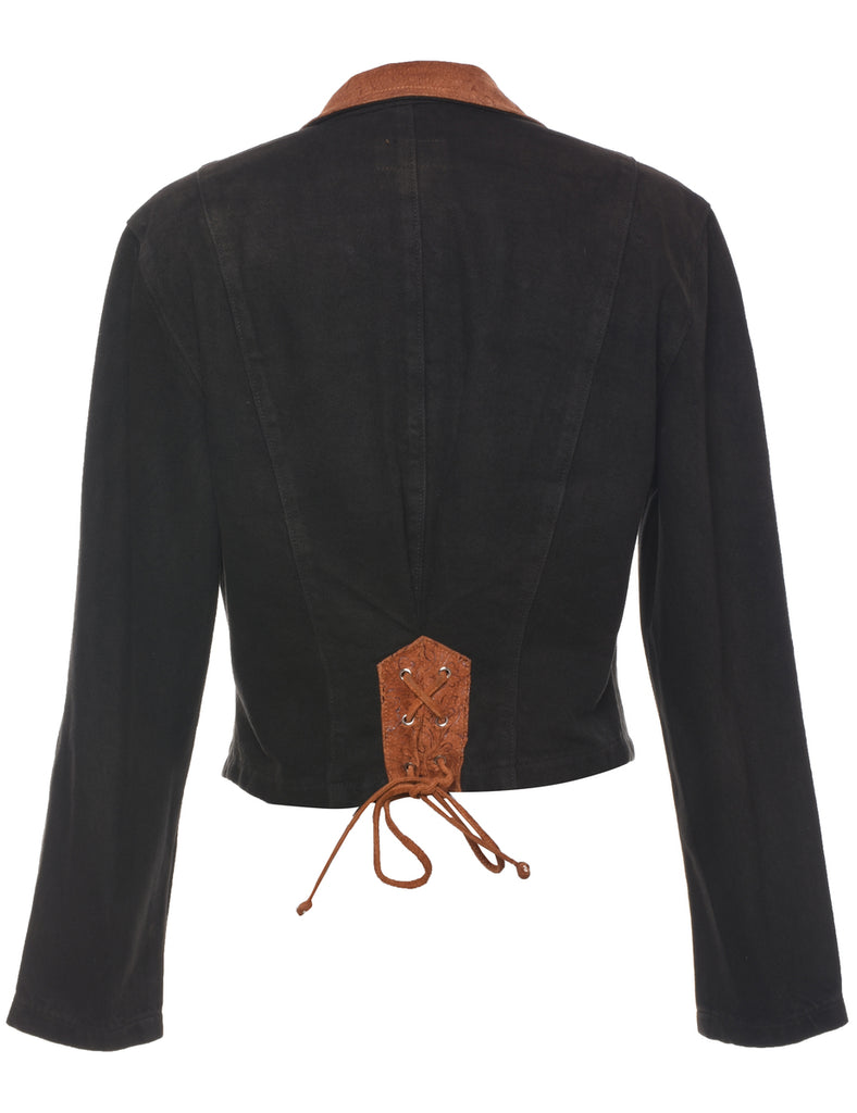 Cropped Denim Jacket - M