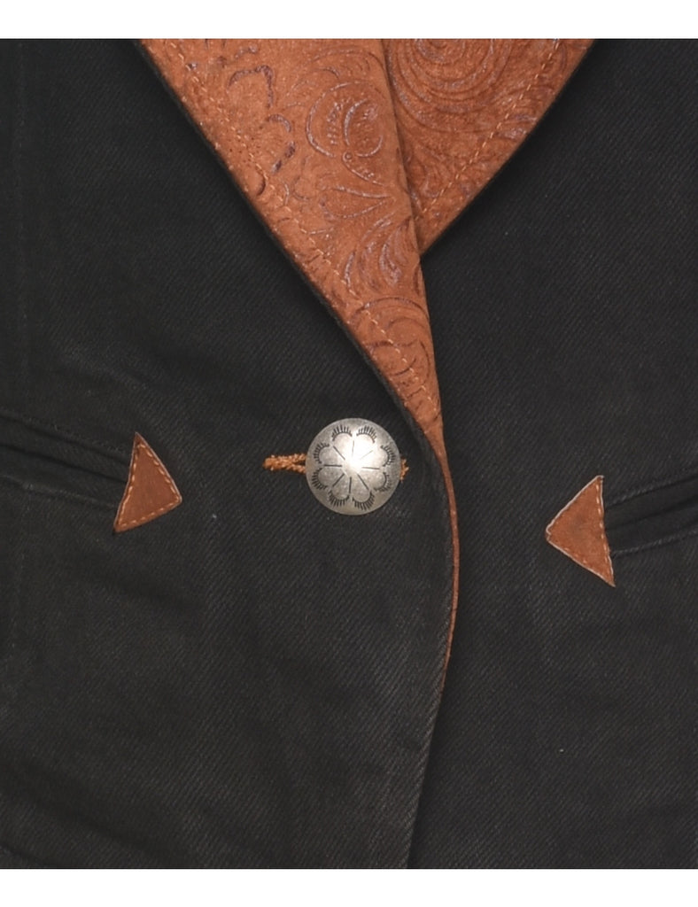 Cropped Denim Jacket - M