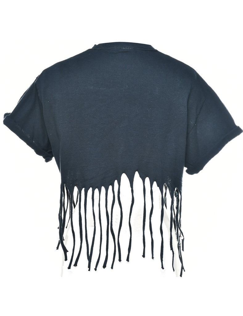 Cropped Printed T-shirt - M