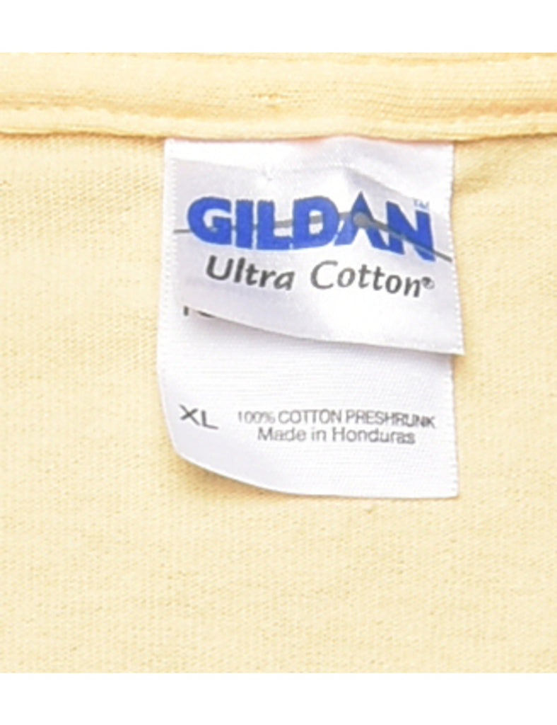 Cropped Printed T-shirt - XL