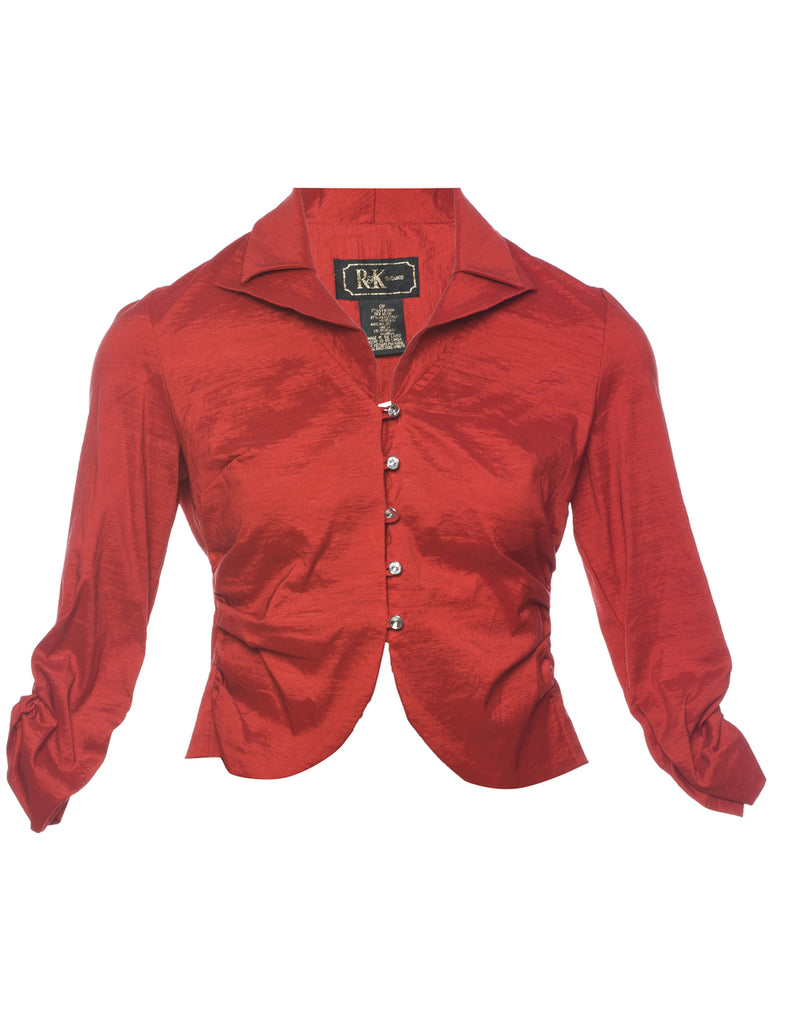 Cropped Red Jacket - M