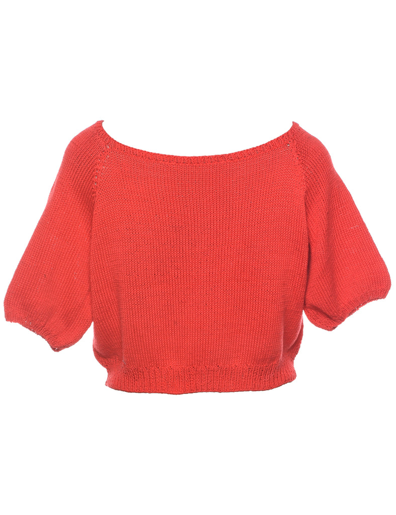 Cropped Red Jumper - L