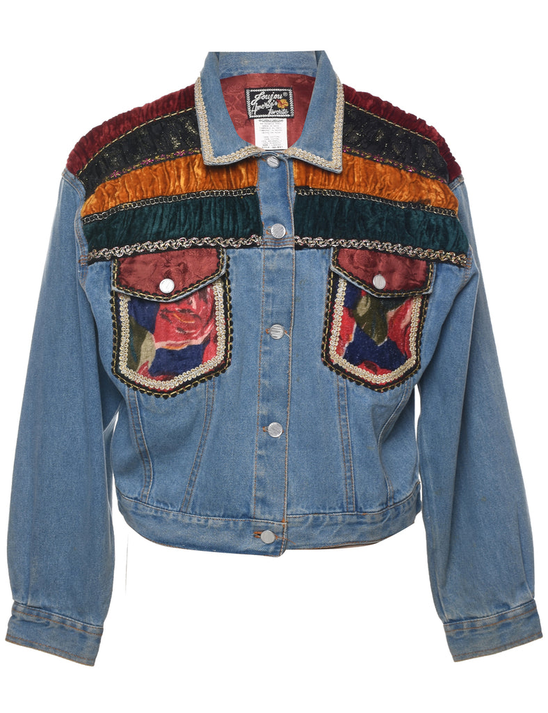 Customised Denim Jacket - L