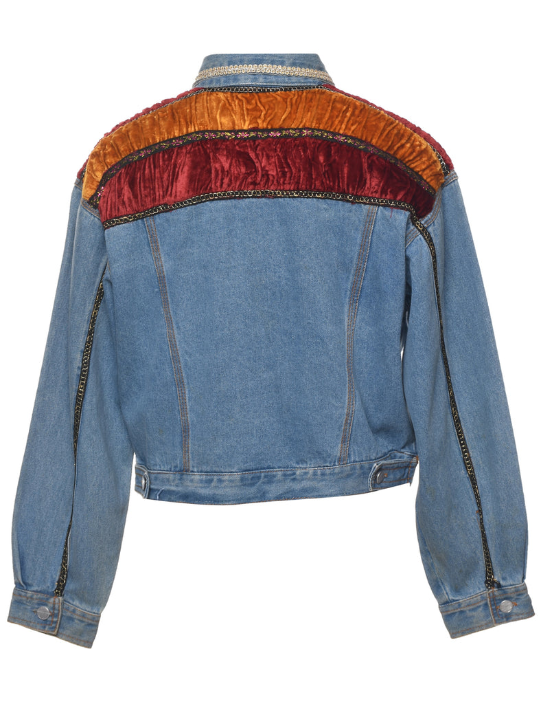 Customised Denim Jacket - L