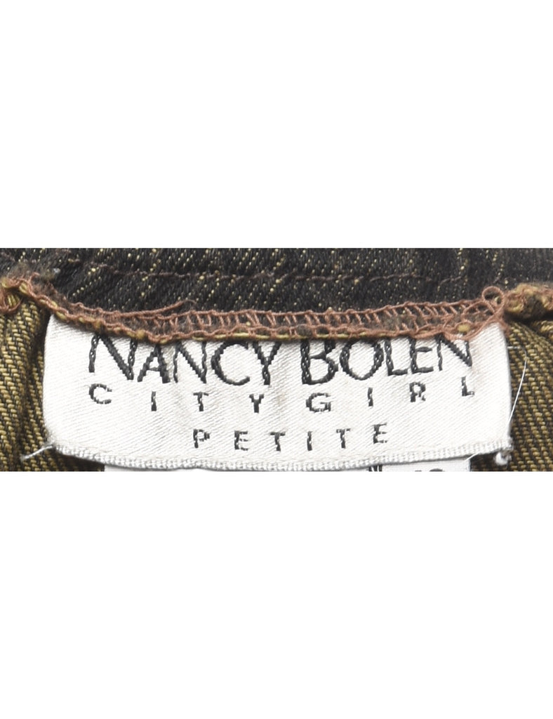 Dark Brown Denim Trousers - W31 L29