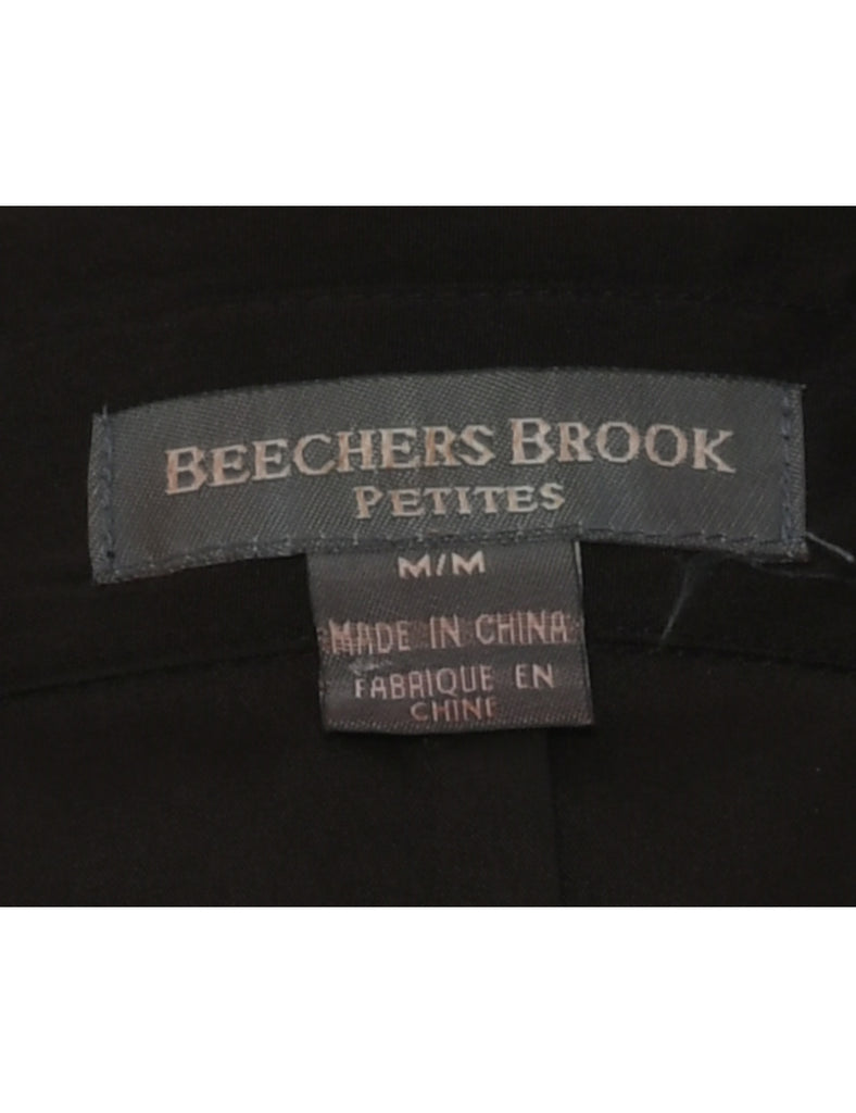 Dark Brown Evening Blouse - M