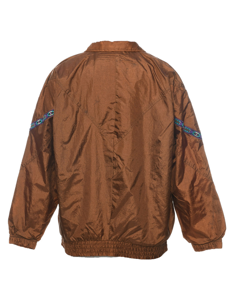 Dark Brown Nylon Jacket - M