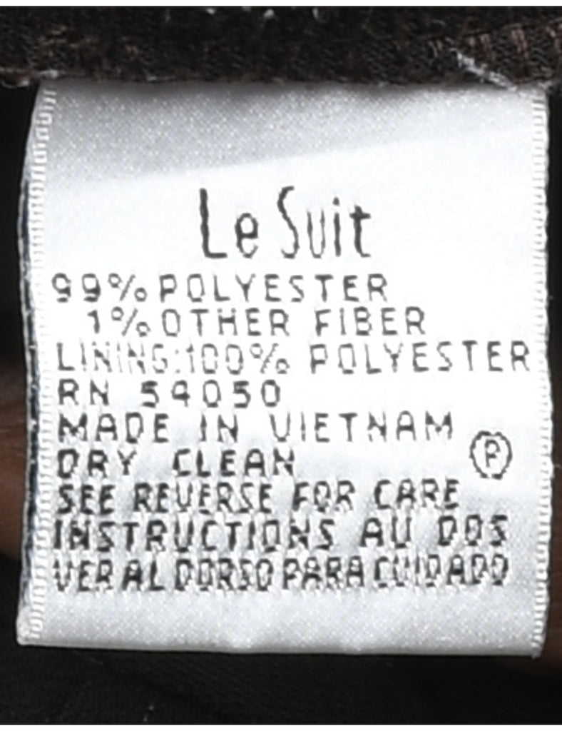 Dark Brown Pinstriped Trousers - W30 L31