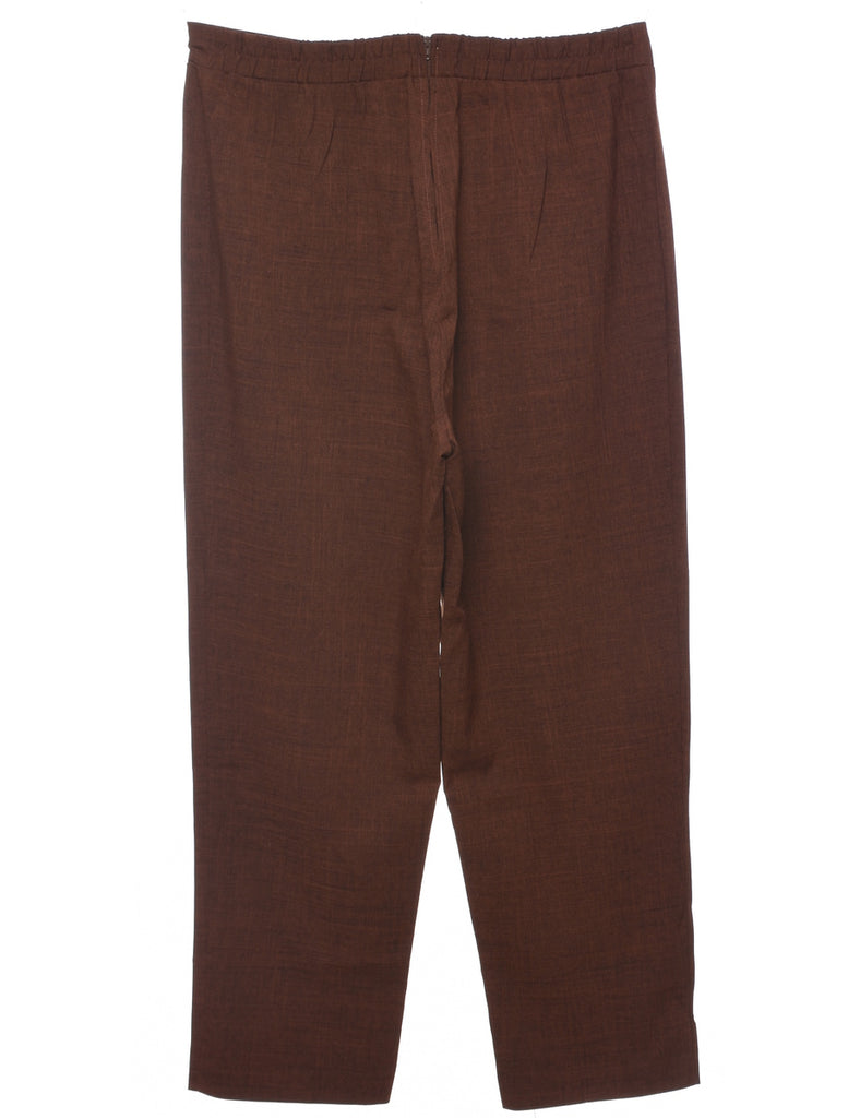 Dark Brown Trousers - W33 L27