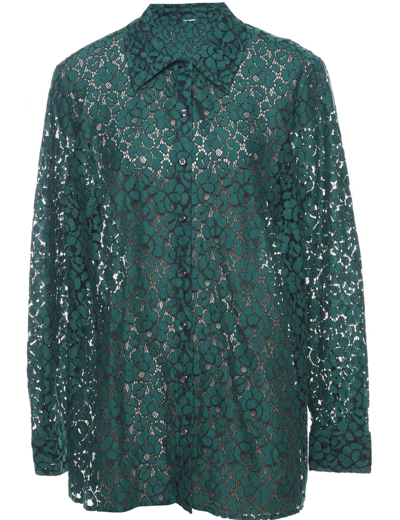 Dark Green Evening Shirt - L