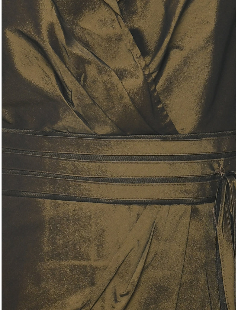 Dark Green Evening Top - M