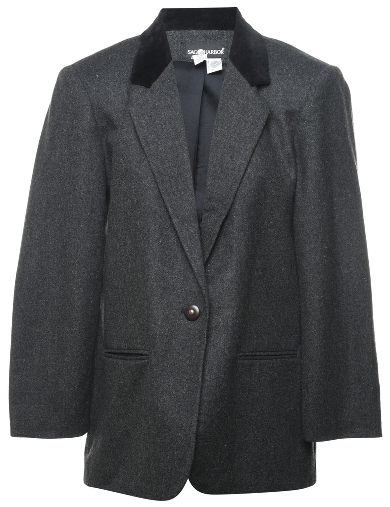 Dark Grey Blazer - L