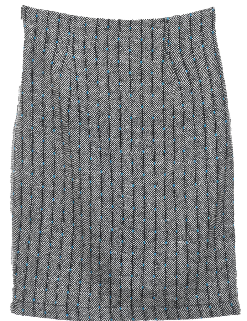 Dark Grey Classic Skirt - XS