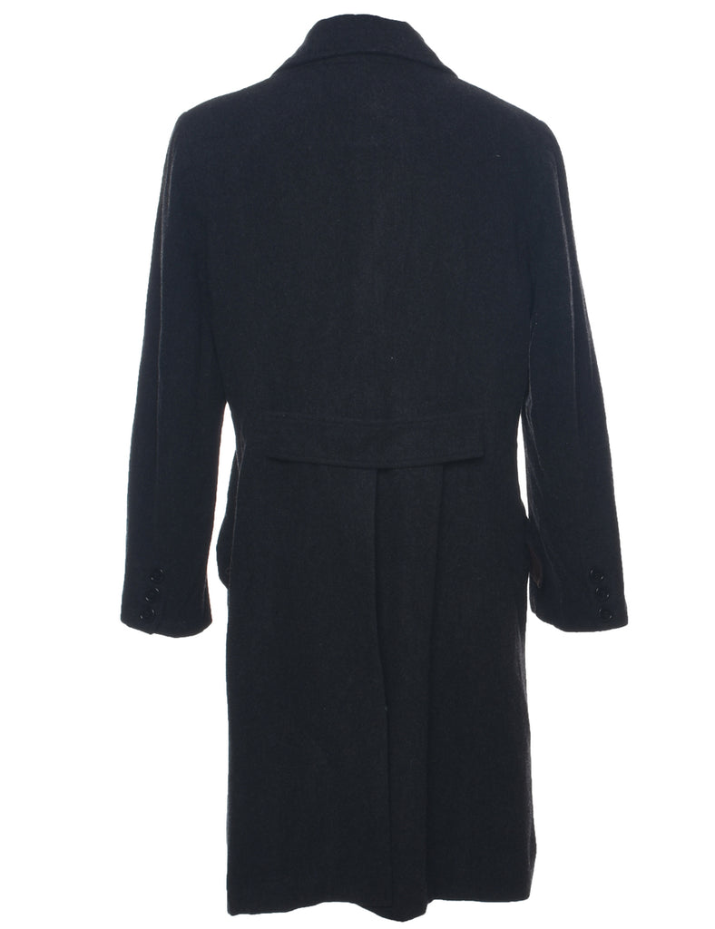 Dark Grey Wool Coat - L