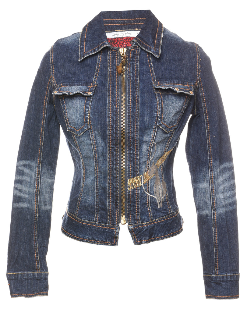 Dark Wash Baby Phat Denim Jacket - M