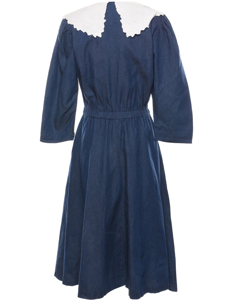 Dark Wash Denim Dress - M
