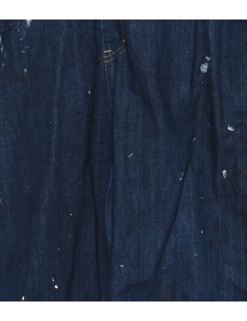 Dark Wash Dickies Workwear Dungarees - W44 L32