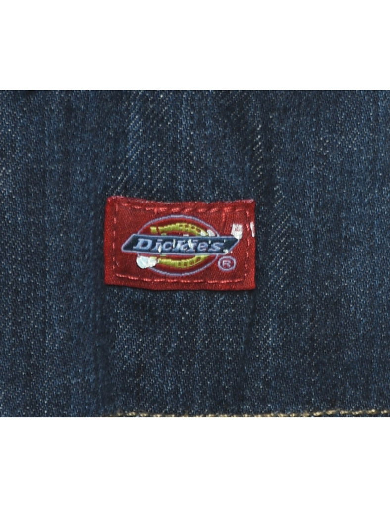 Dark Wash Dickies Workwear Dungarees - W44 L32