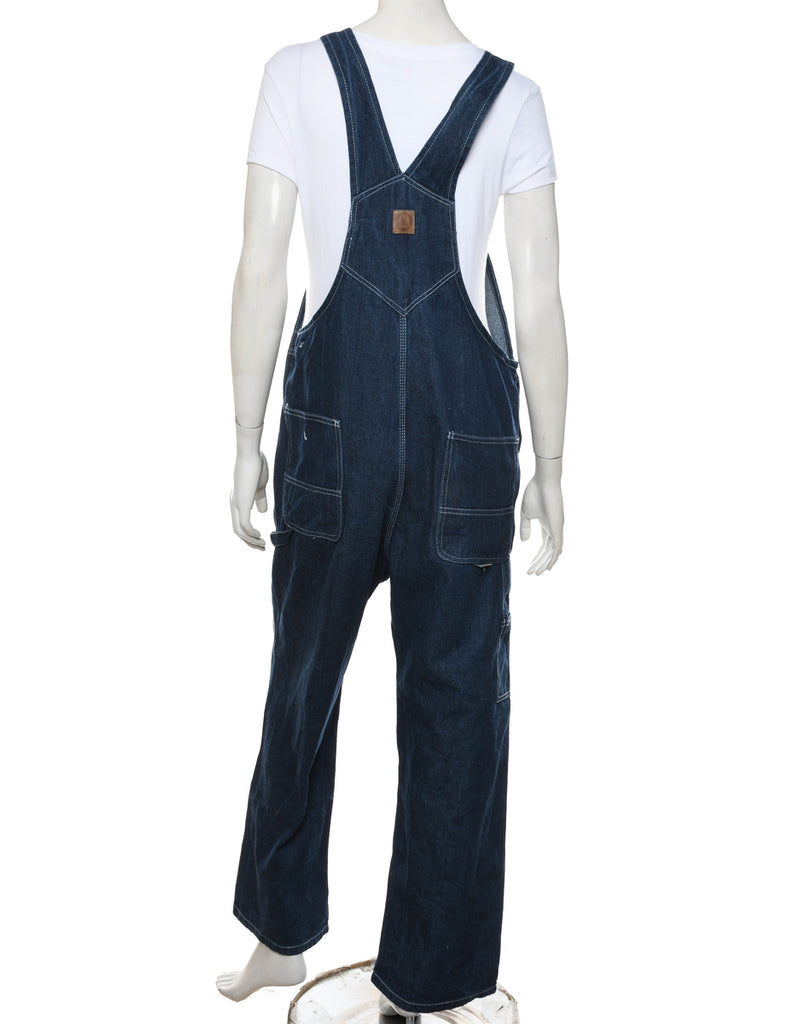 Dark Wash Pinafore Dungarees - W38 L30