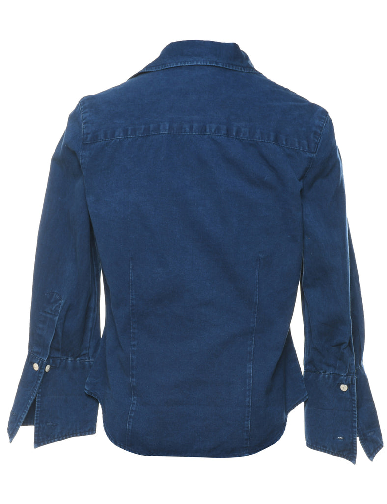 Dark Wash Van Heusen Denim Shirt - S